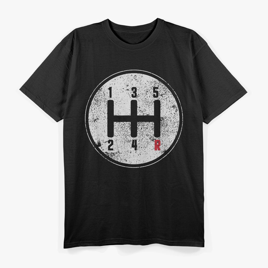 Five-Speed Gear Stick Manual Car Driving Enthusiast T-Shirt