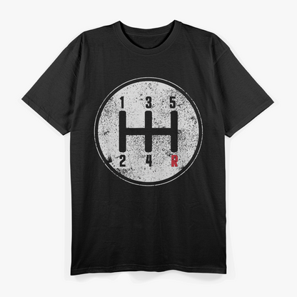 Five-Speed Gear Stick Manual Car Driving Enthusiast T-Shirt