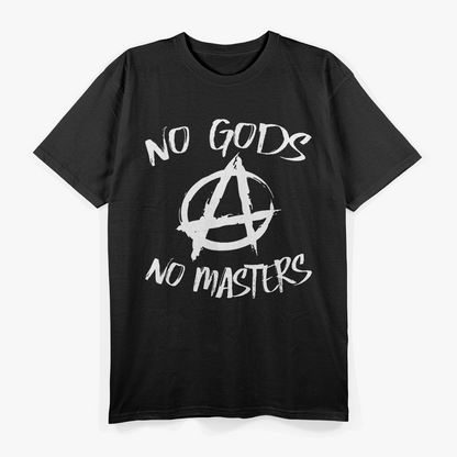 No God No Masters Anti-Religion Atheist T-Shirt