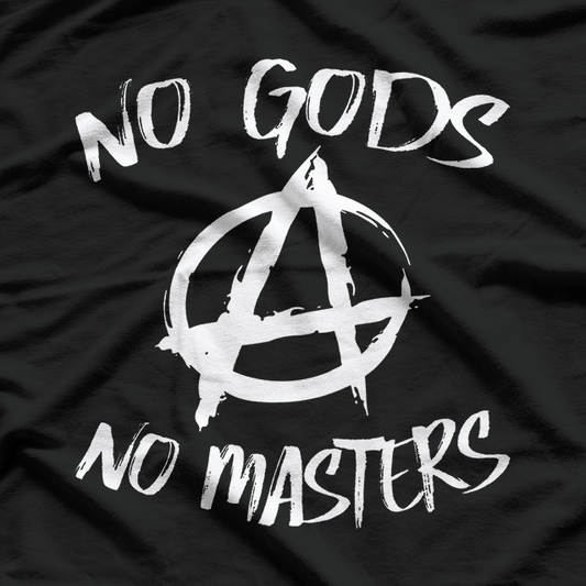 No God No Masters Anti-Religion Atheist T-Shirt