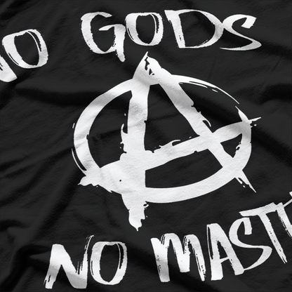 No God No Masters Anti-Religion Atheist T-Shirt