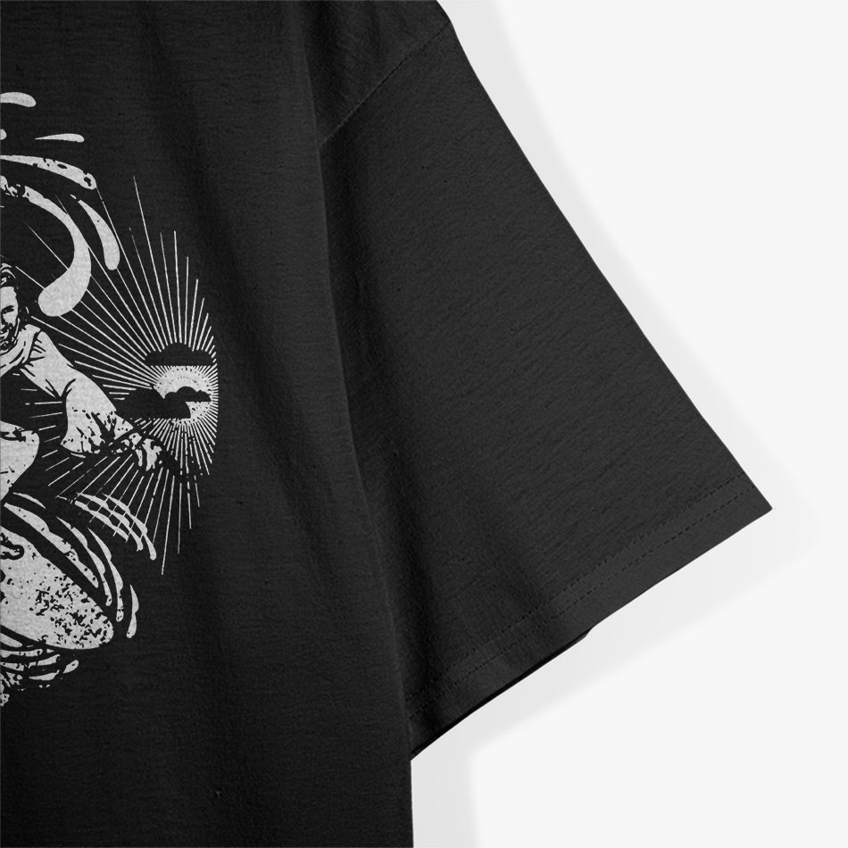 Surfing Jesus - Cool Vintage Style T-Shirt