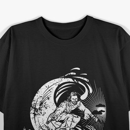 Surfing Jesus - Cool Vintage Style T-Shirt