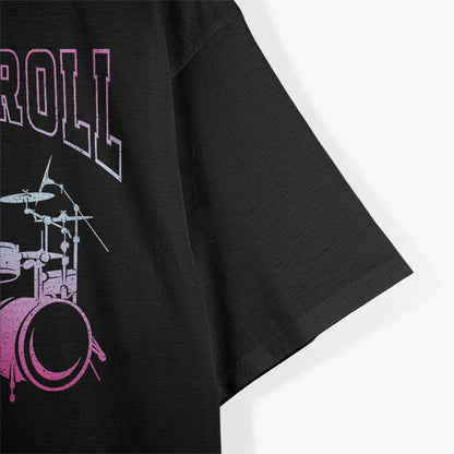 Vintage Retro Style Rock And Roll Drums Drummer Drumset T-Shirt