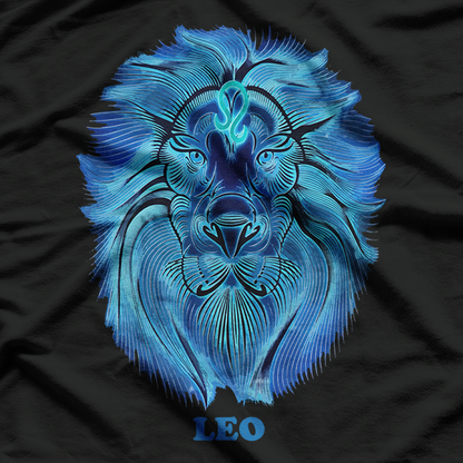Blue Leo – Bold and Brave Zodiac Energy T-Shirt