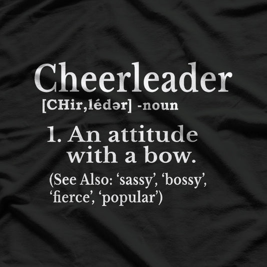 Cheerleader Definition Flyer Role Perfect for Cheer Squad T-Shirt