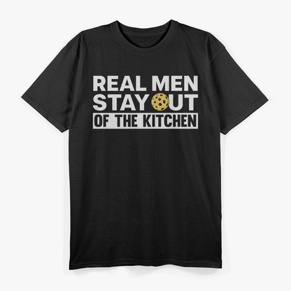 Cool Pickleball Real Men Stay Out Of The Kitchen Pickle Ball T-Shirt