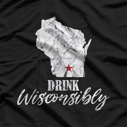 Drink Wisconsibly Wisconsin WI Drinking Beer Lover T-Shirt