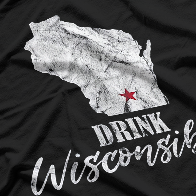 Drink Wisconsibly Wisconsin WI Drinking Beer Lover T-Shirt