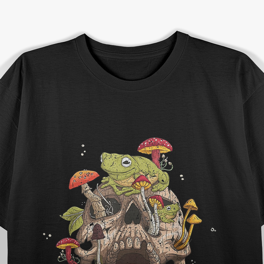 Frog Skull & Mushroom Collector T-Shirt