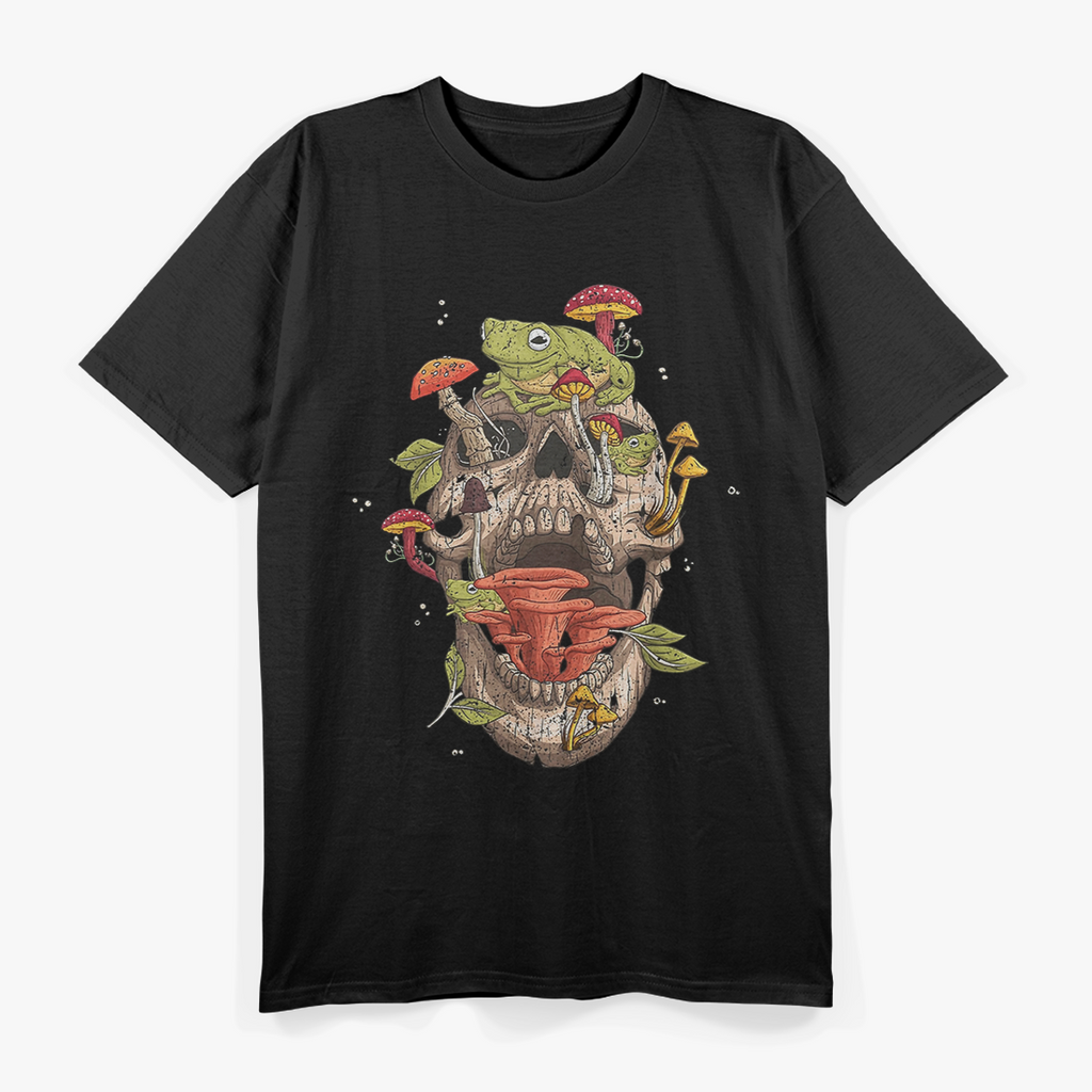 Frog Skull & Mushroom Collector T-Shirt