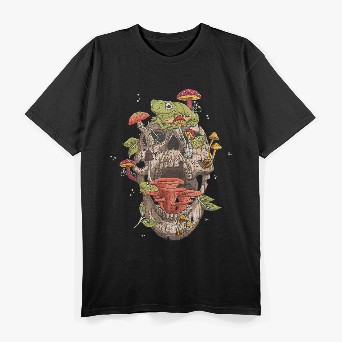Frog Skull & Mushroom Collector T-Shirt