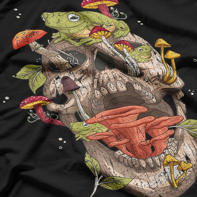 Frog Skull & Mushroom Collector T-Shirt