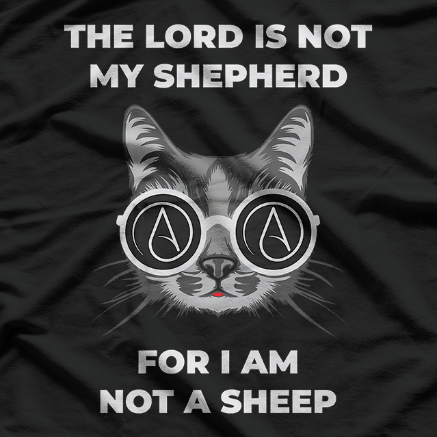 Funny Atheist Cat Humor Classic Design T-Shirt