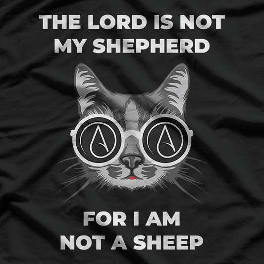 Funny Atheist Cat Humor Classic Design T-Shirt