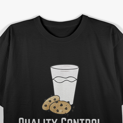 Quality Control Milk & Cookie Funny Manager T-Shirt