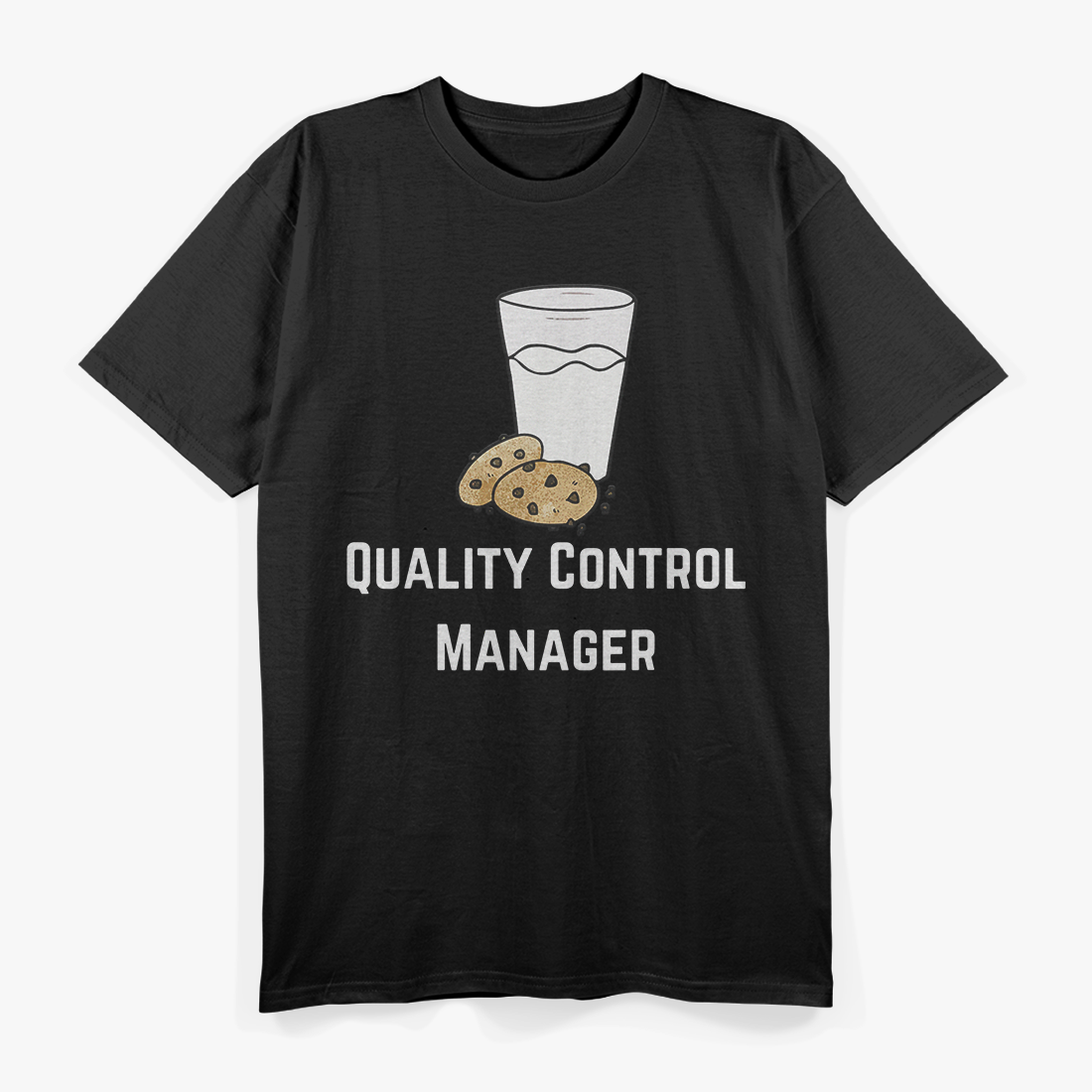 Quality Control Milk & Cookie Funny Manager T-Shirt