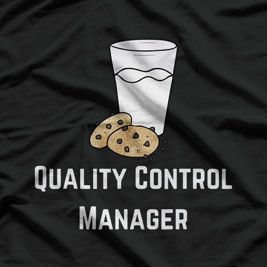 Quality Control Milk & Cookie Funny Manager T-Shirt