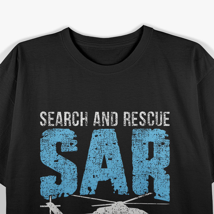 Search And Rescue Helicopter SAR Vintage Distressed T-Shirt