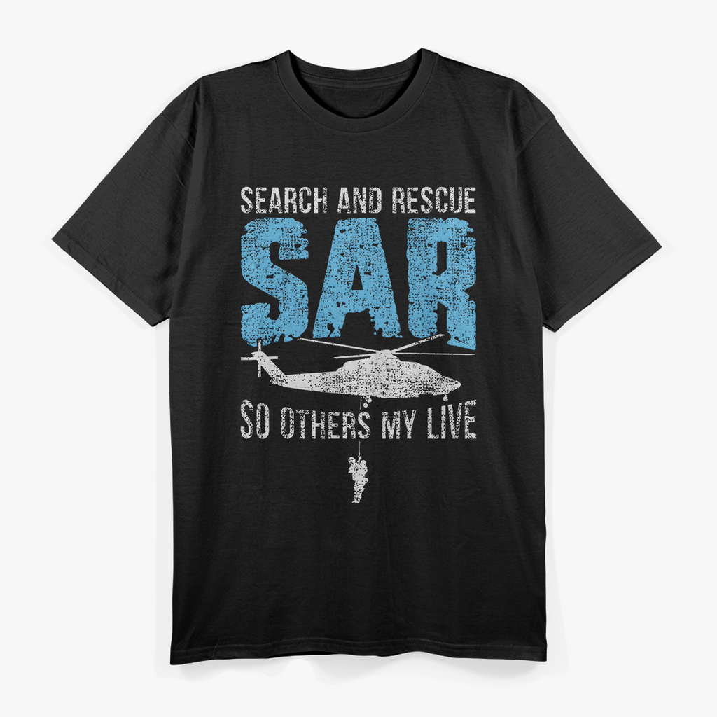 Search And Rescue Helicopter SAR Vintage Distressed T-Shirt
