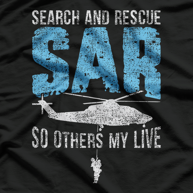 Search And Rescue Helicopter SAR Vintage Distressed T-Shirt