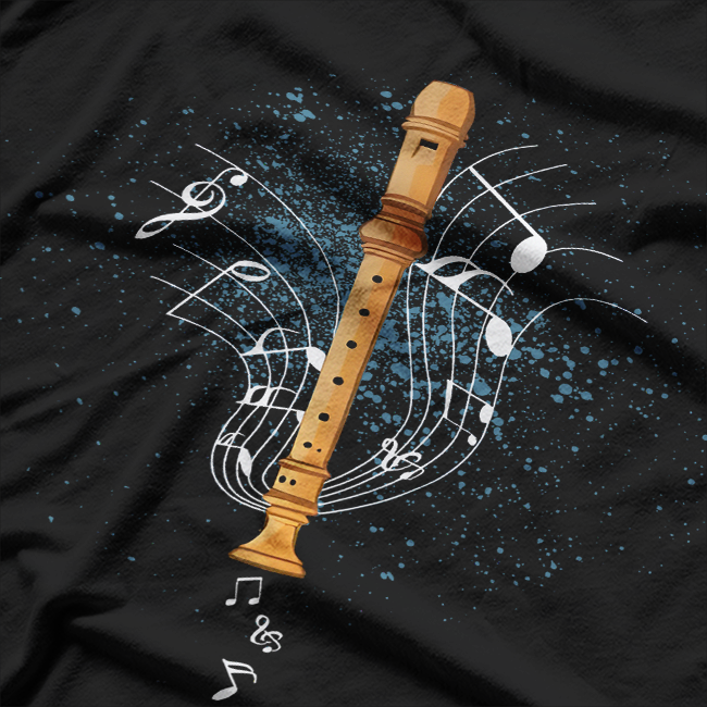 Recorder Orchestra Instrument Flute T-Shirt