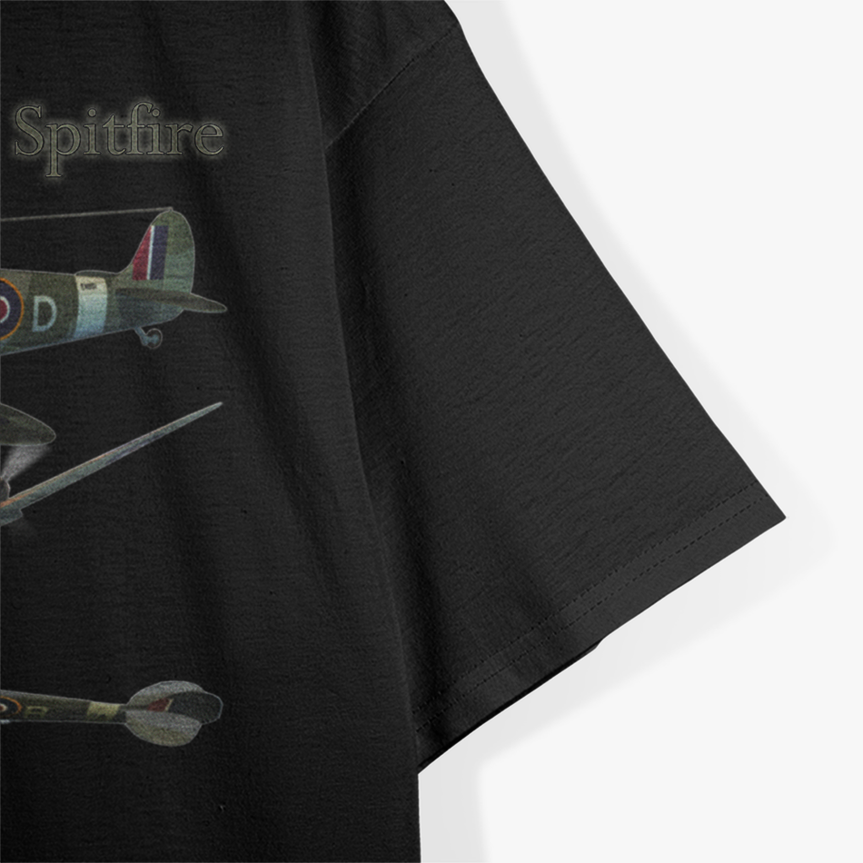 Supermarine Spitfire British RAF Fighter Aircraft T-Shirt