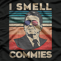 Retro Reagan - I Smell Commies Funny T-Shirt