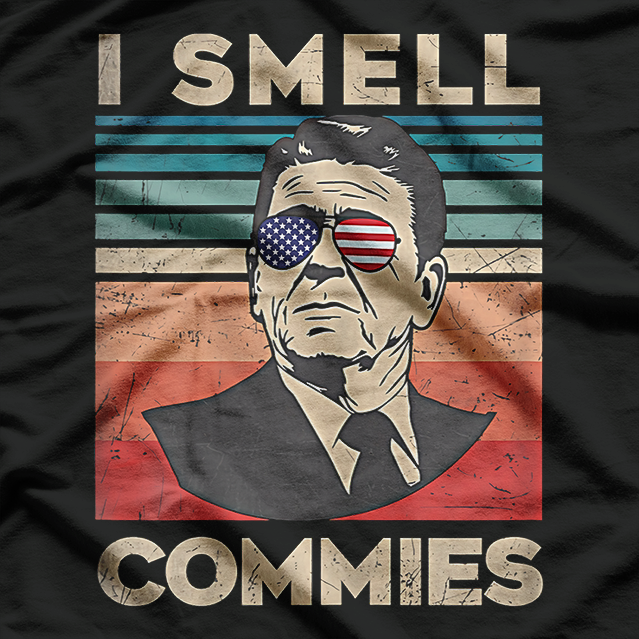Retro Reagan - I Smell Commies Funny T-Shirt