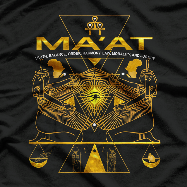 AKD MA'AT Sacred Geometry Science Egyptian T-Shirt