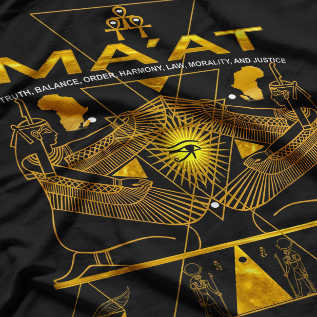 AKD MA'AT Sacred Geometry Science Egyptian T-Shirt