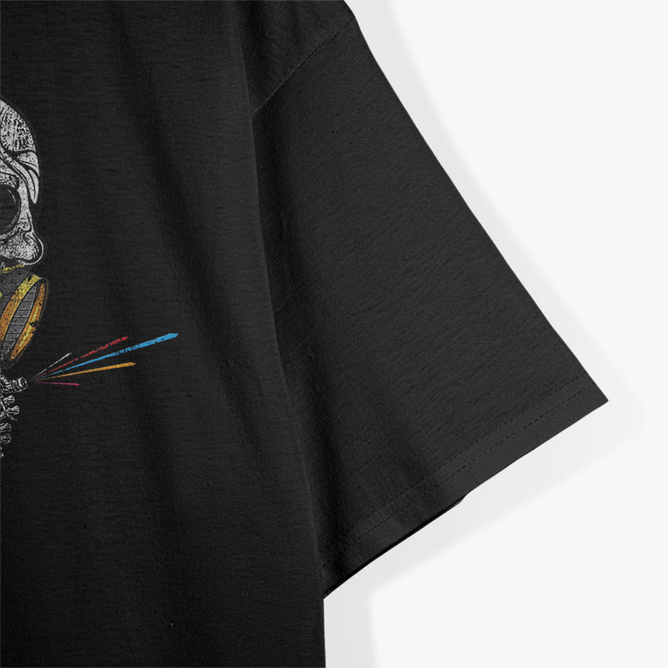 Car Painting Spray Gun Automotive Mens Skull Design T-Shirt