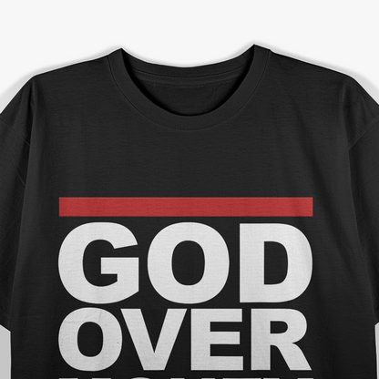 God Over Money Inspirational Bible Verse Christian Faith T-Shirt