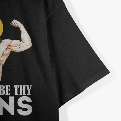 Hallowed Be Thy Gains - Muscle Jesus T-Shirt