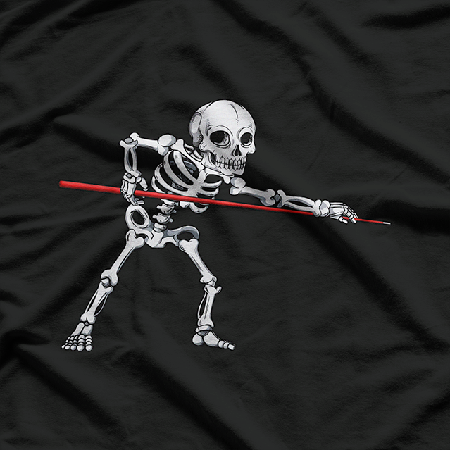 Skeleton Billiards Halloween Billiard Pool Snooker T-Shirt