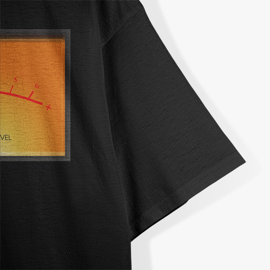 Vintage Audio Engineer Recording Studio Volume VU Meter T-Shirt