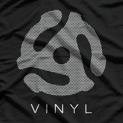 45 RPM Record Adapter With Speaker Mesh Effect T-Shirt