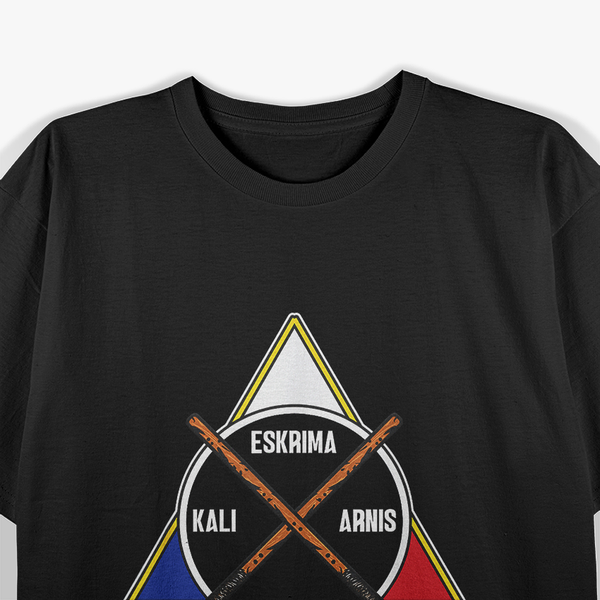 Arnis Kali Eskrima, Escrima Sticks Filipino Flag T-Shirt
