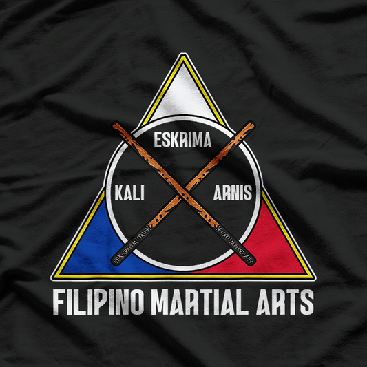 Arnis Kali Eskrima, Escrima Sticks Filipino Flag T-Shirt