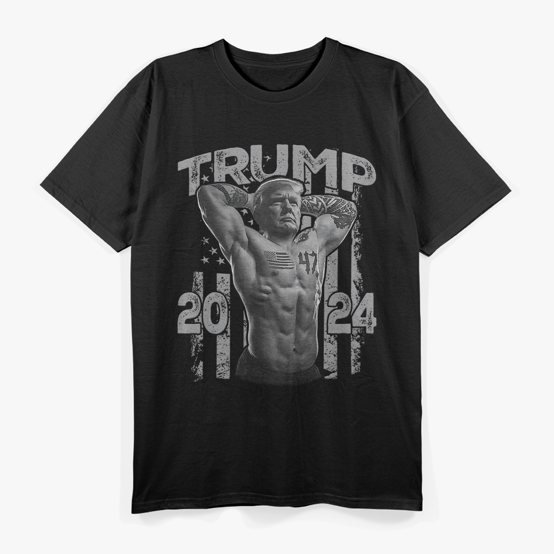 Muscle Trump - Bodybuilding President 2024 T-Shirt