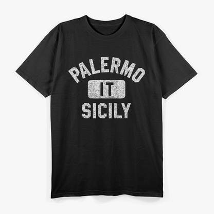 Palermo Sicily Gym Style Distressed Look T-Shirt