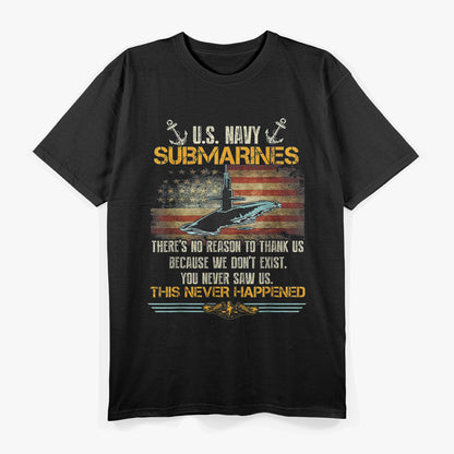 U.S. Submarine Service - Honor the Silent Defenders of the Deep T-Shirt