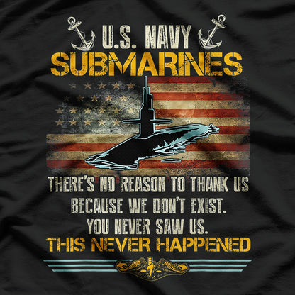 U.S. Submarine Service - Honor the Silent Defenders of the Deep T-Shirt