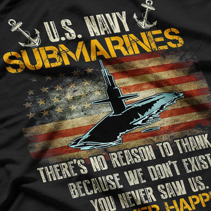 U.S. Submarine Service - Honor the Silent Defenders of the Deep T-Shirt