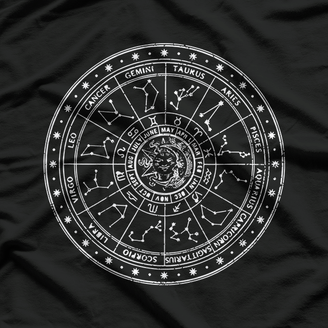 Zodiac Wheel - Horoscope & Astrology Science T-Shirt
