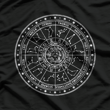 Zodiac Wheel - Horoscope & Astrology Science T-Shirt