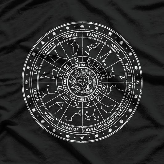 Zodiac Wheel - Horoscope & Astrology Science T-Shirt