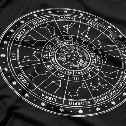 Zodiac Wheel - Horoscope & Astrology Science T-Shirt