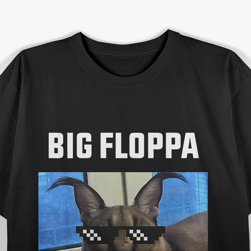 Animal Big Floppa Meme Graphic T-Shirt