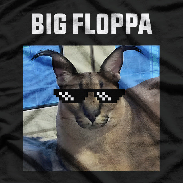 Animal Big Floppa Meme Graphic T-Shirt